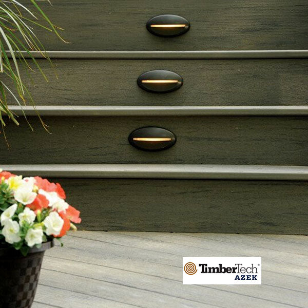 Timbertech Riser Lights Installed