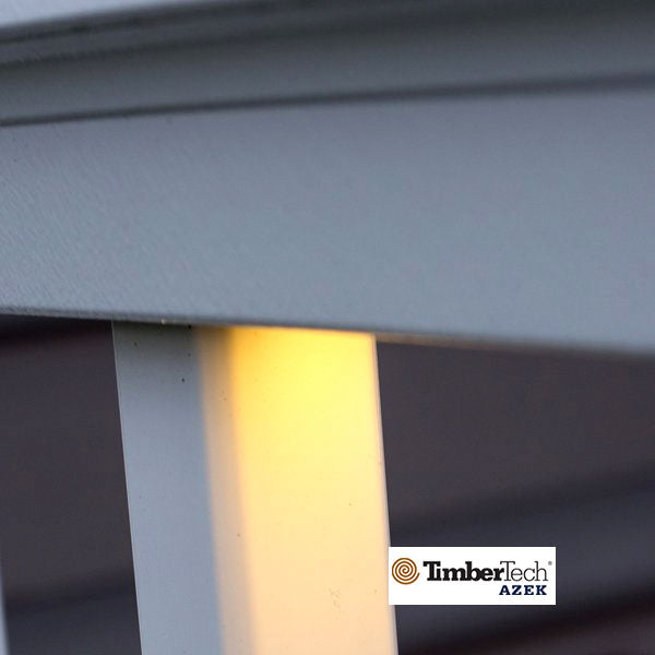 Timbertech Under-Rail Light Installed
