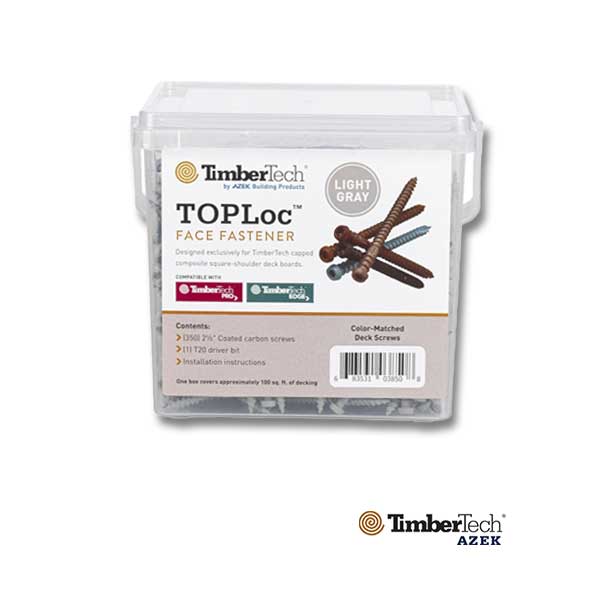 Timbertech TOPLoc Screws For Composite 350ct Pack - The Deck Store USA