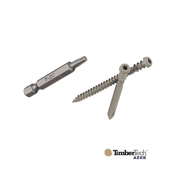 Timbertech TOPLoc Screws For Composite - Gray - The Deck Store USA