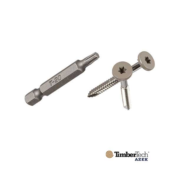 Timbertech TOPLoc Fascia Screws For Composite - Gray - The Deck Store USA