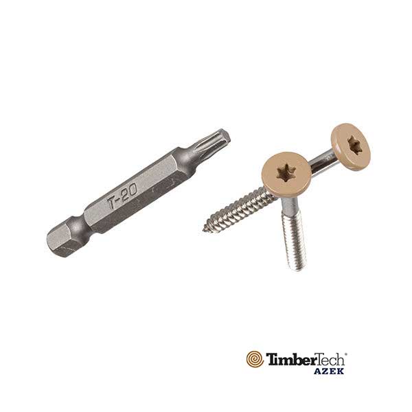 Timbertech TOPLoc Fascia Screws For Composite - Sand - The Deck Store USA