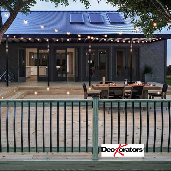 Deckorators Arc Face Mount Balusters On Rail - The Deck Store USA