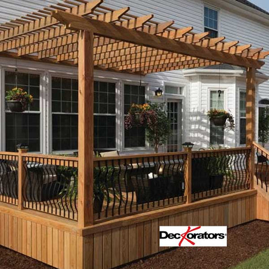 Deckorators Baroque Face Mount Balusters On Deck - The Deck Store USA
