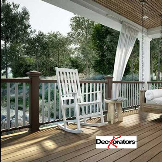 Deckorators Estate Square Balusters Installed - The Deck Store USA