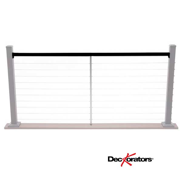 Deckorators Contemporary Cable Line Top Rail Application - The Deck Store USA