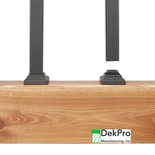 DekPro Architectural Square Straight Baluster Connectors Application - The Deck Store USA