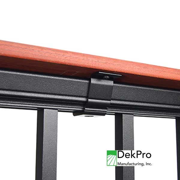 DekPro Prestige Drink Rail Bracket Installed