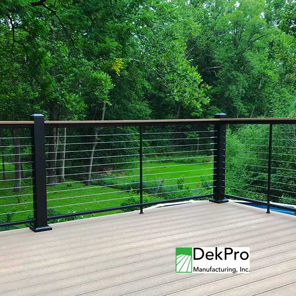 DekPro Prestige Drink Rail Brackets On Rail