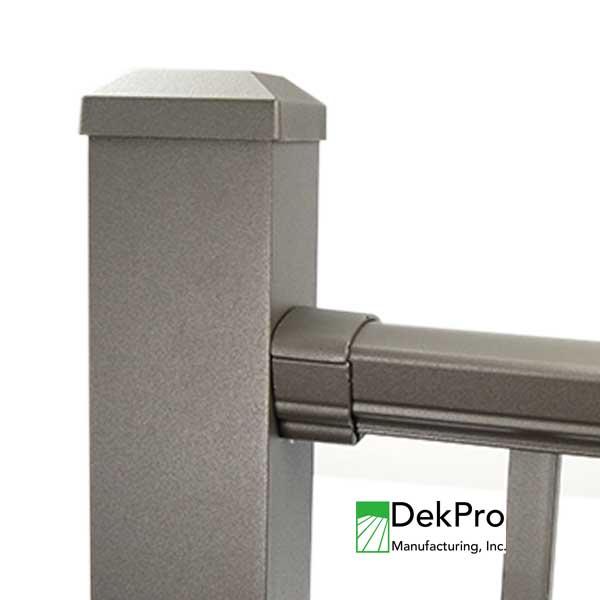 DekPro Prestige Level Rail Bracket On Post - The Deck Store USA