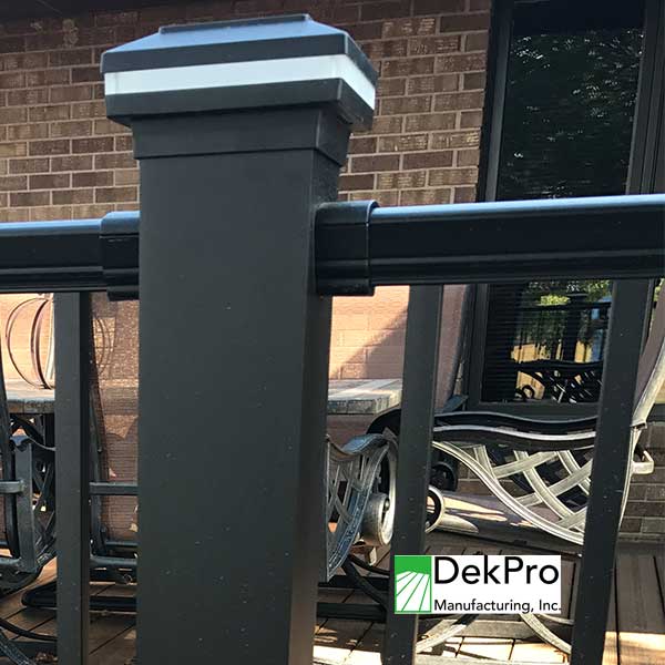 DekPro Prestige Level Rail Bracket Installed - The Deck Store USA