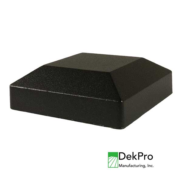 DekPro Prestige Black Standard Post Caps at The Deck Store USA
