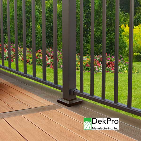 DekPro Prestige 2pc Post Skirt Installed - The Deck Store USA