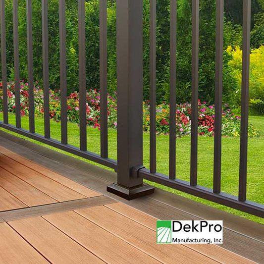 DekPro Prestige 2pc Post Skirt Installed - The Deck Store USA