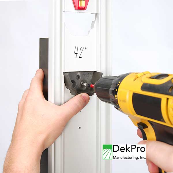 DekPro Prestige Quick Jig Rail Guide Bracket Installation at The Deck Store USA
