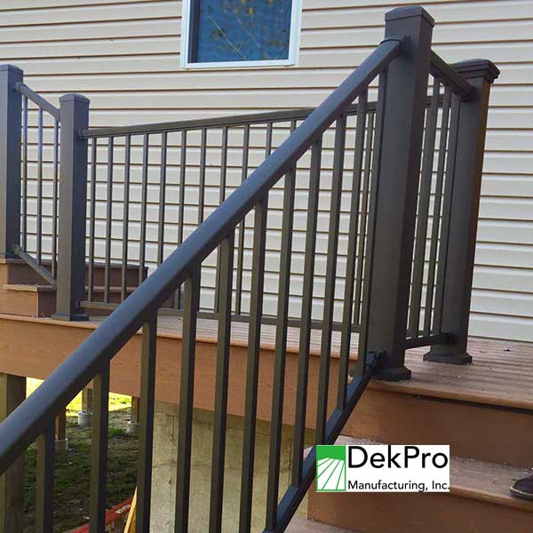 DekPro Prestige Stair Rail Installed at The Deck Store USA