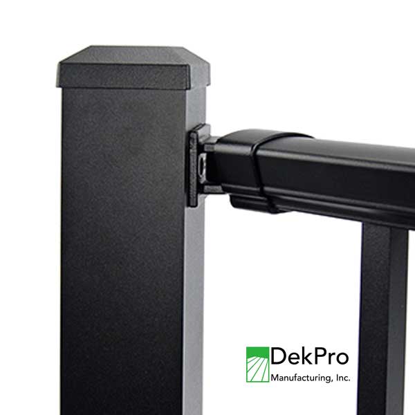 DekPro Prestige Swivel Rail Bracket On Post - The Deck Store USA