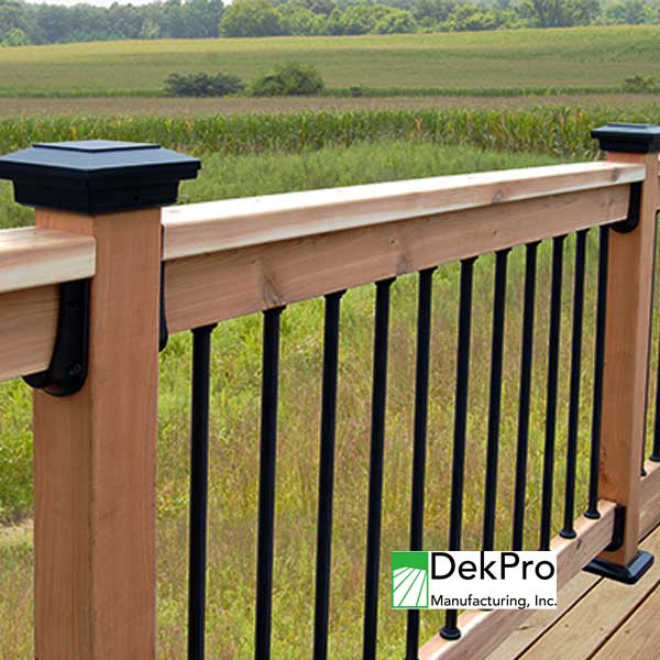 DekPro Straight Rail Connectors Installed - The Deck Store USA
