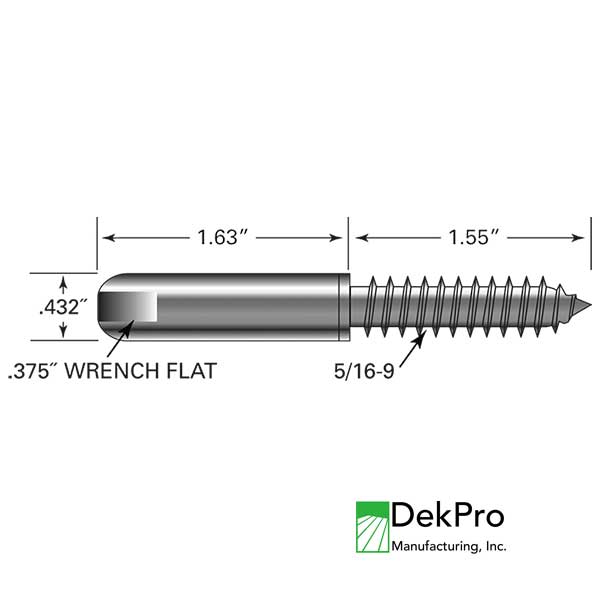 FlexFX Metal Post Sleeve Level Push Lock Cable Fitting Diagram - The Deck Store USA