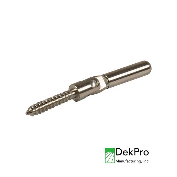 FlexFX Metal Post Sleeve Stair Push Lock Cable Fitting at The Deck Store USA
