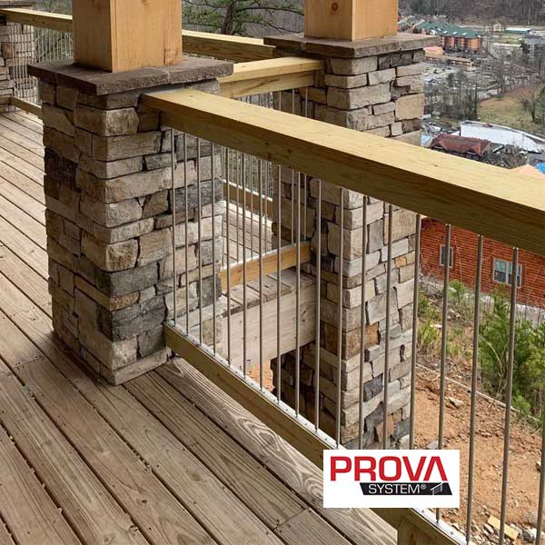 Insta-Rail Vertical Tube Railing Kits Installed - The Deck Store USA