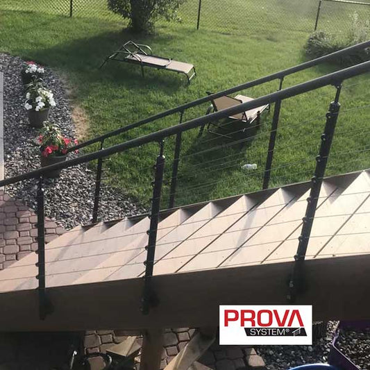 Prova PA2 Anthracite Side Mount Posts Installed - The Deck Store USA