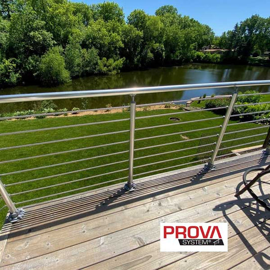 Prova PA4 Aluminum Handrails Installed - The Deck Store USA