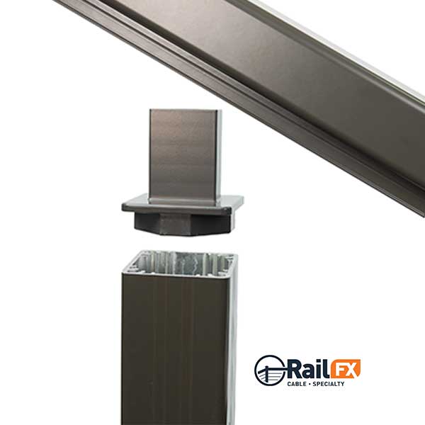 RailFX Series 250 Intermediate Post Fitting Expanded - The Deck Store USA
