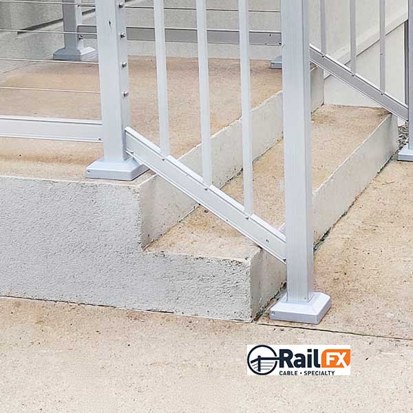 RailFX 2-Piece Post Skirt Installed - The Deck Store USA