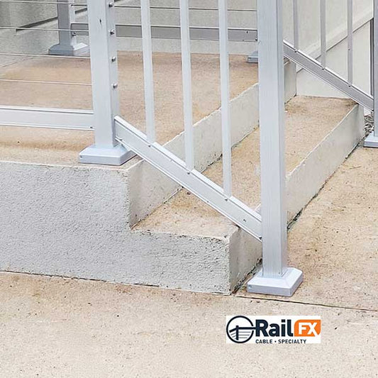 RailFX 2-Piece Post Skirt Installed - The Deck Store USA