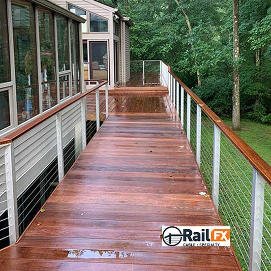 RailFX Series 400 Drink Rail Installed - The Deck Store USA