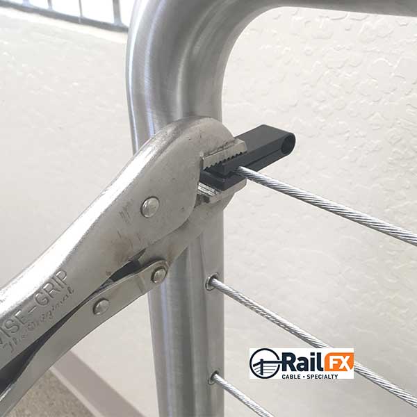 RailFX QuickGrip Cable Tool In Use - The Deck Store USA
