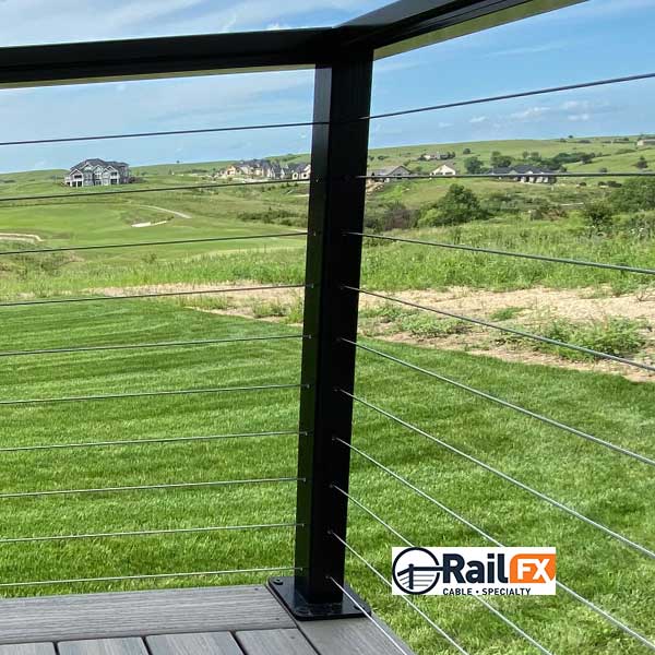 RailFX Corner Posts Installed - The Deck Store USA