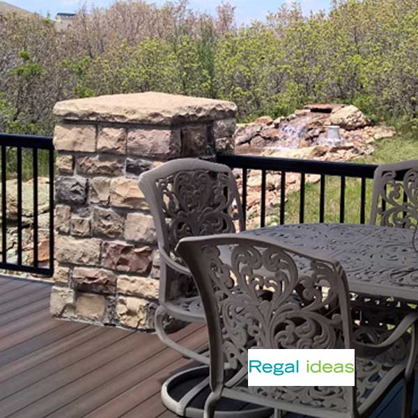 Regal Post Brackets Installed - The Deck Store USA