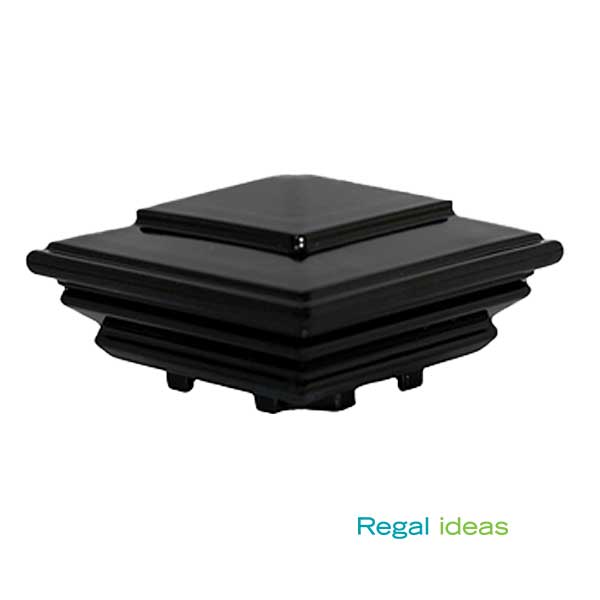 Regal Post Caps - Tower - Black - The Deck Store USA