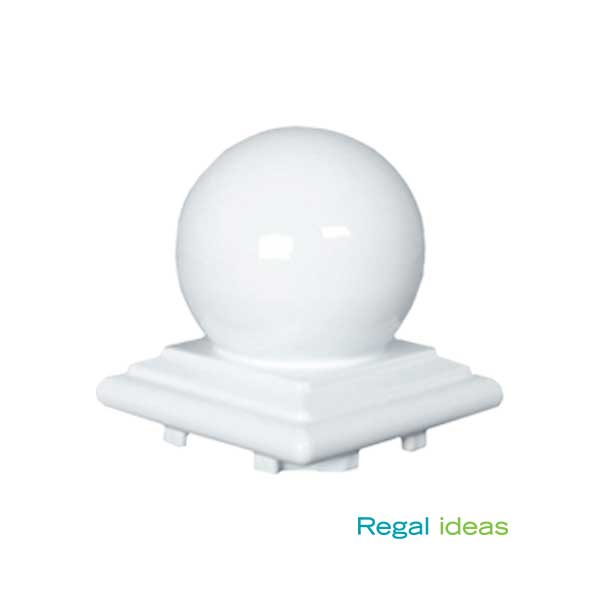 Regal Post Caps - Ball - White - The Deck Store USA