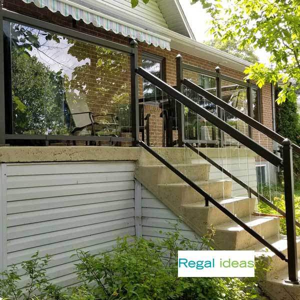 Regal Rail Support Legs Installed - The Deck Store USA