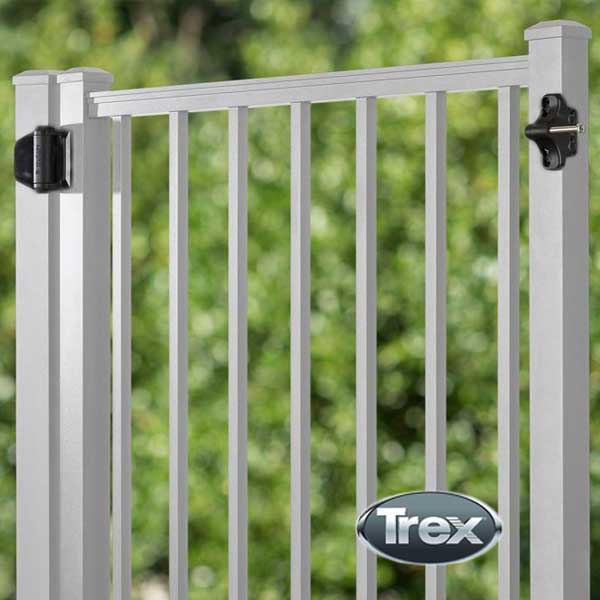 Classic White Trex Signature Gate at The Deck Store USA