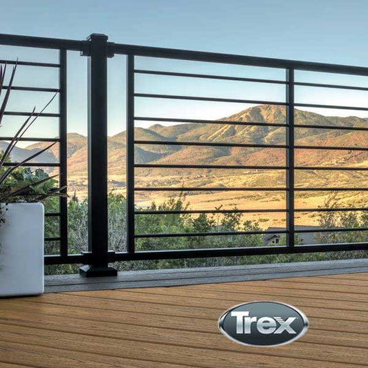 Trex Signature Rod Rail Black w/Black Rods at The Deck Store USA