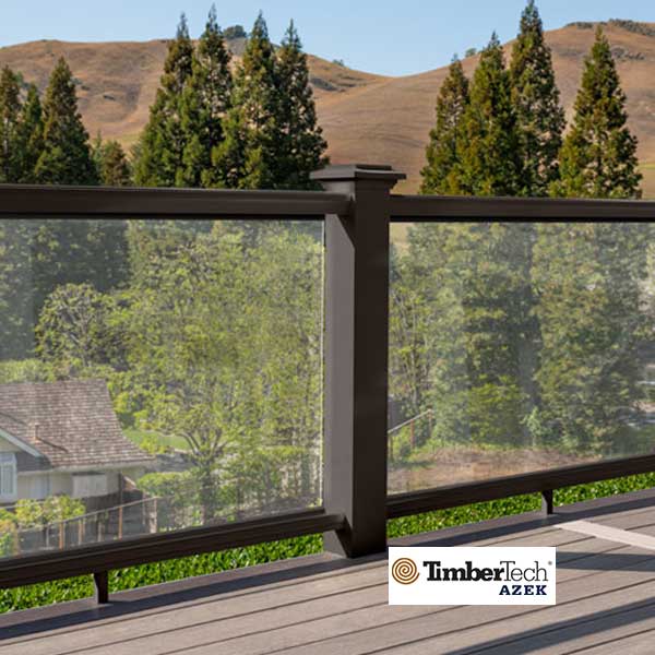Timbertech/Azek Premier Top Rails Installed - The Deck Store