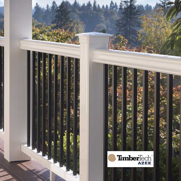 Timbertech/Azek RadianceRail Top Rails Installed - The Deck Store USA
