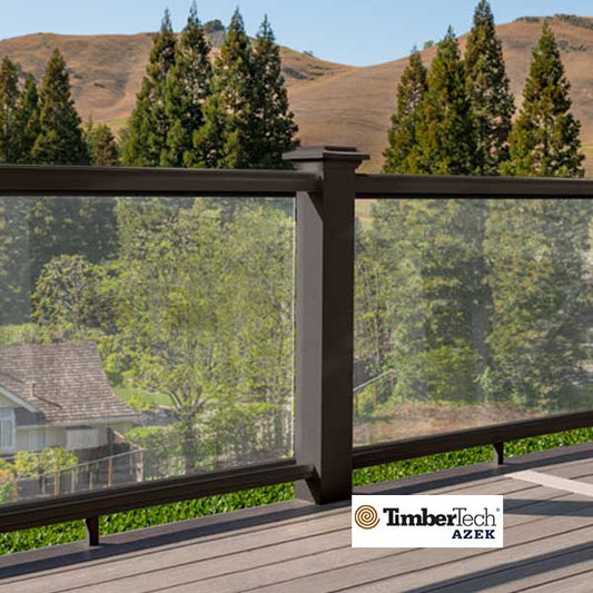 Timbertech/Azek Glass Channels Installed - The Deck Store USA