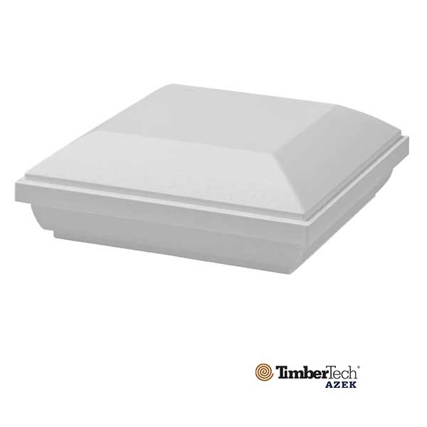 Matte White Flat RadianceRail Express Post Cap at The Deck Store USA