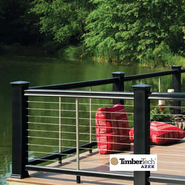 Timbertech/Azek RadianceRail Post Caps Installed - The Deck Store USA