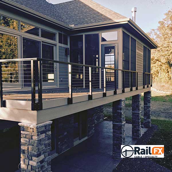 Cable Rails Reciver RailFX Cable Rail - The Deck Store USA
