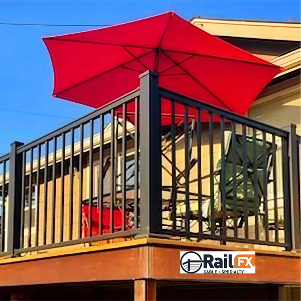 RailFX Oasis Picket Rail at The Deck Store USA