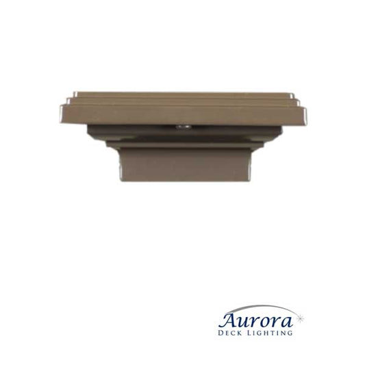 Aurora Mini Titan Flat Top Post Caps - Bronze 2" - The Deck Store USA