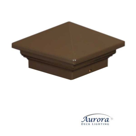 Aurora Sirius Pyramid Post Caps - 3-1/2" Bronze - The Deck Store USA
