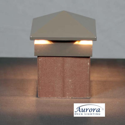 Aurora Venus LED Post Cap Light - Bronze - The Deck Store USA