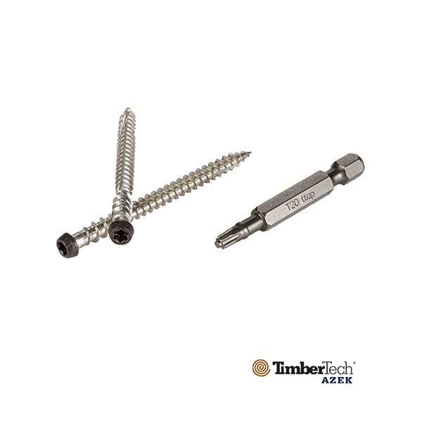 Azek TOPLoc Screws For PVC - Dark Brown - The Deck Store USA